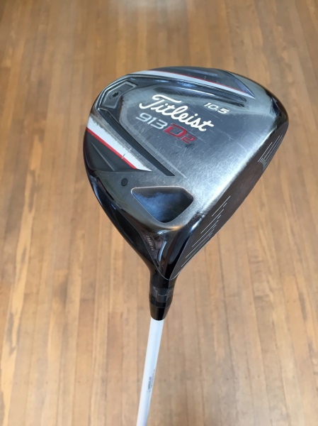 Driver: Titleist 913 D2 10.5° The driver has usually been a shaky part of my game, as I am capable of hitting some wayward shots.  This driver is perfect for my hitting pattern, and I got the shaft fit for my swing.  As a result, I am able to drive the ball much straighter while still maintaining distance. 
